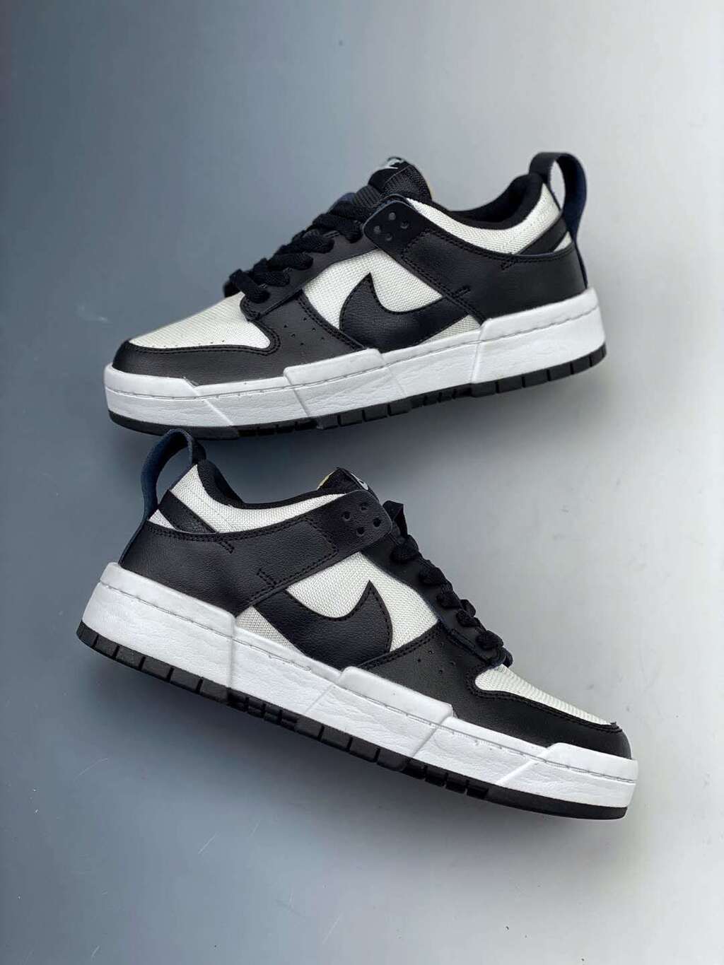 Tênis Skate Couro Cano Baixo Branco Preto