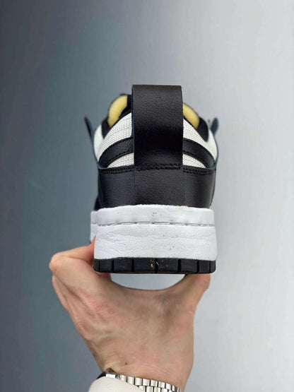 Tênis Skate Couro Cano Baixo Branco Preto