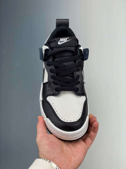 Tênis Skate Couro Cano Baixo Branco Preto