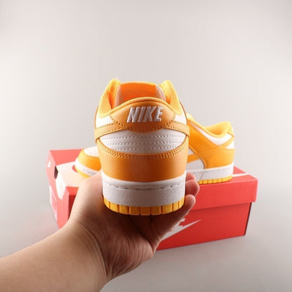 Tênis Cano Baixo Couro Laranja Neon