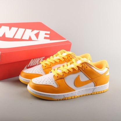 Tênis Cano Baixo Couro Laranja Neon