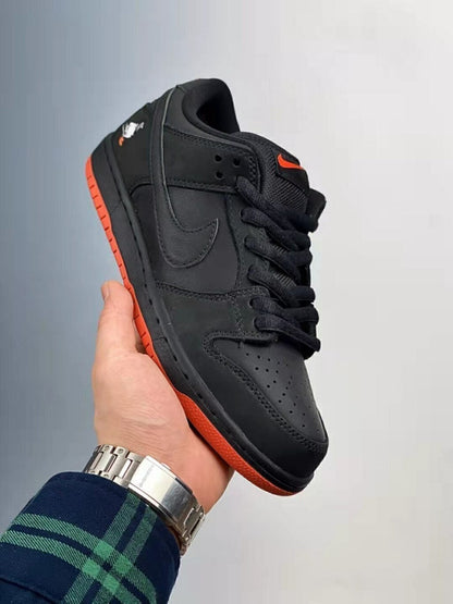 Tênis Cano Baixo Skate Couro Preto Detalhes Contrastantes