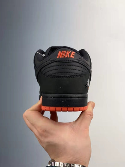 Tênis Cano Baixo Skate Couro Preto Detalhes Contrastantes