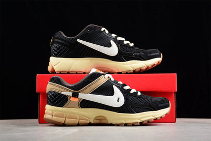 Tênis Runner Malha Branco Detalhe Preto e Amarelo