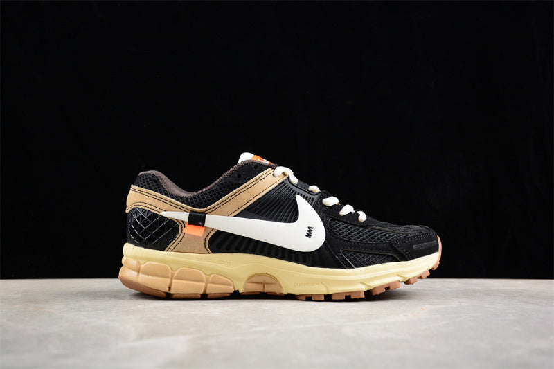 Tênis Runner Malha Branco Detalhe Preto e Amarelo