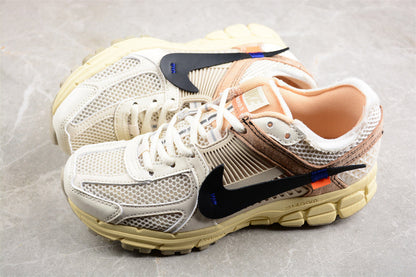 Tênis Runner Malha Branco Cinza Detalhe Amarelo