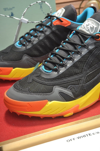 Tênis Runner Malha Multicolor Detalhe Listrado