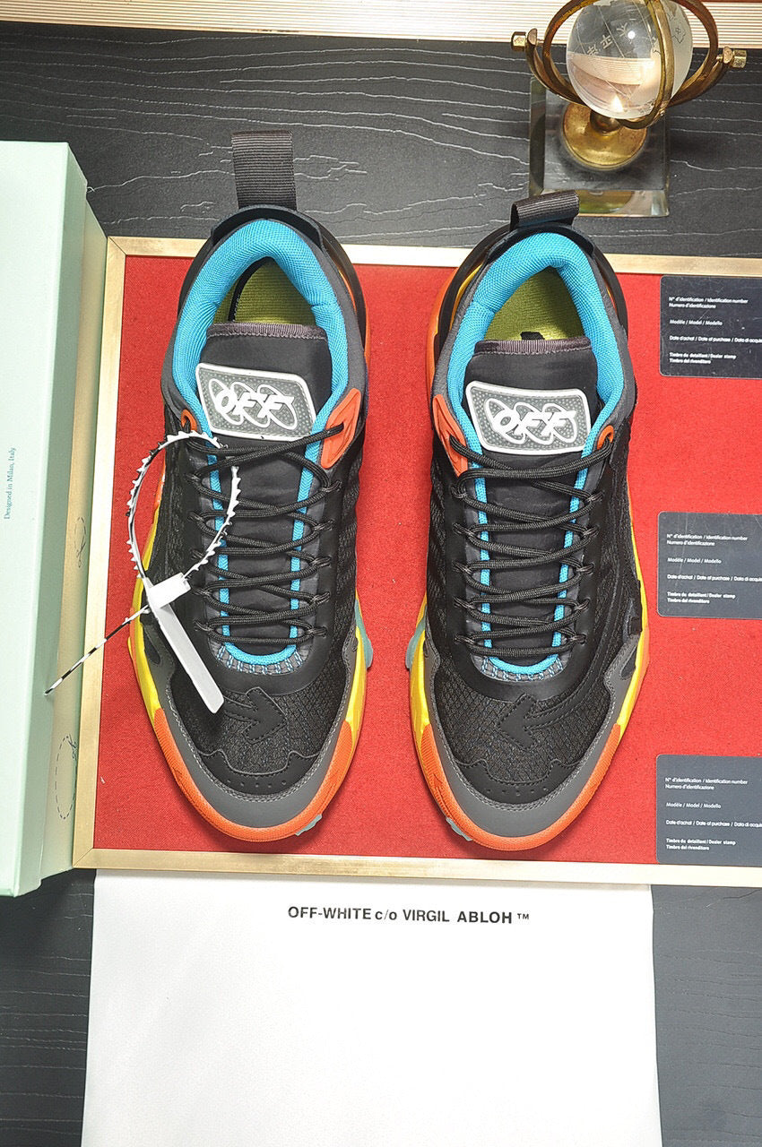 Tênis Runner Malha Multicolor Detalhe Listrado
