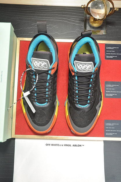 Tênis Runner Malha Multicolor Detalhe Listrado