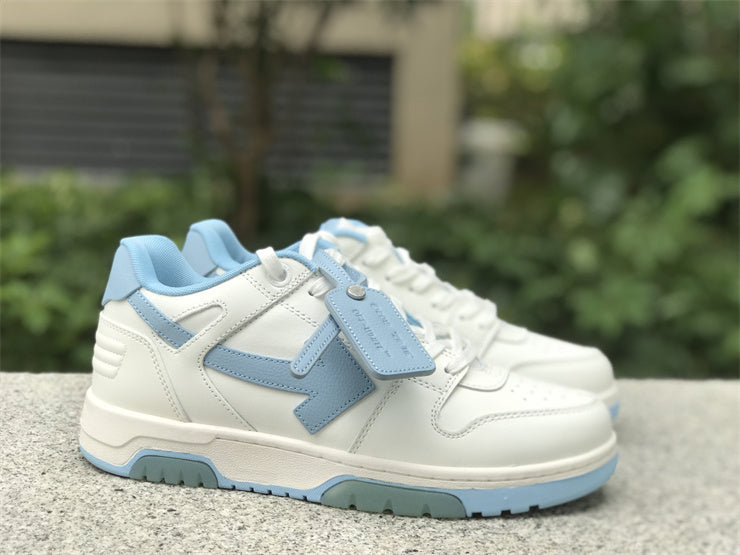 Tênis Couro Branco Azul
