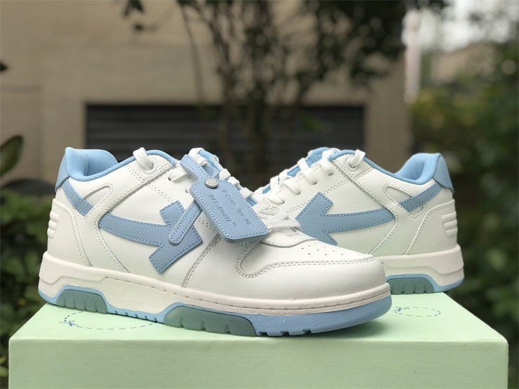 Tênis Couro Branco Azul
