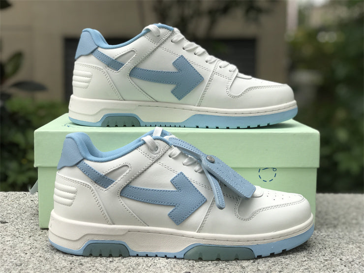 Tênis Couro Branco Azul