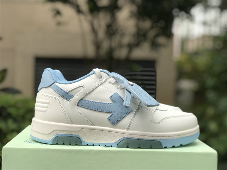 Tênis Couro Branco Azul