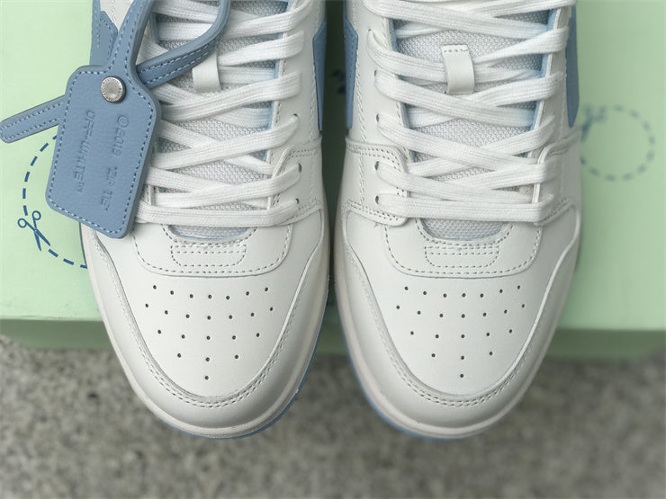 Tênis Couro Branco Azul