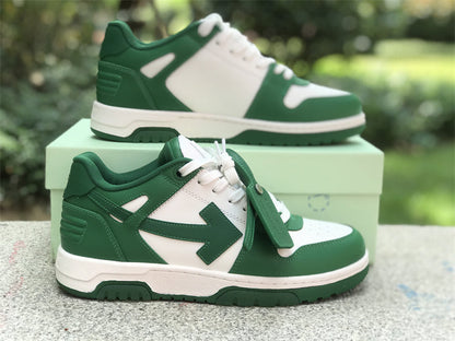 Tênis Couro Branco Verde