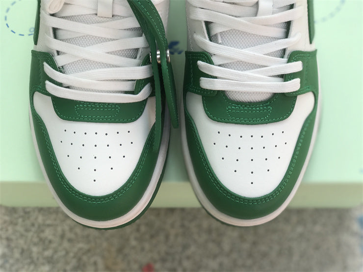 Tênis Couro Branco Verde