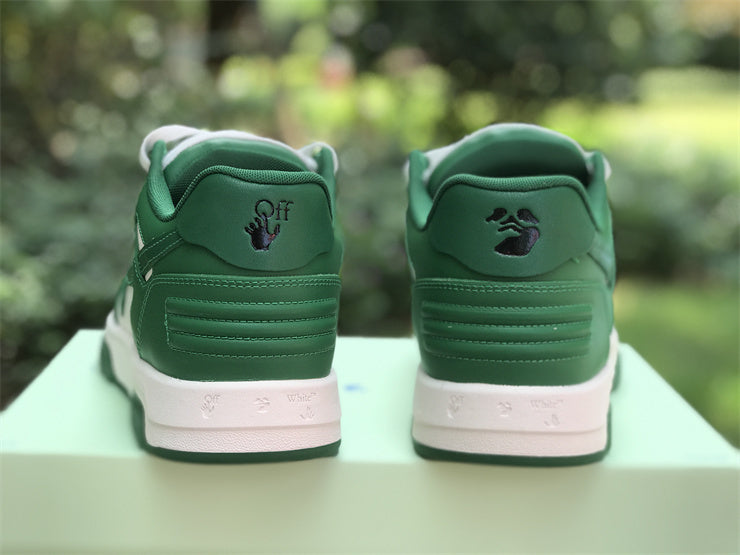 Tênis Couro Branco Verde