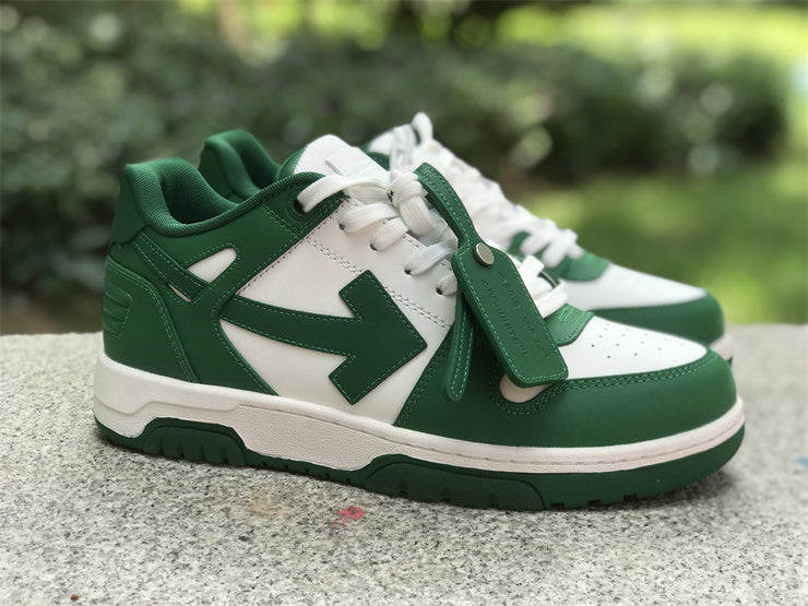 Tênis Couro Branco Verde
