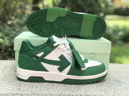 Tênis Couro Branco Verde