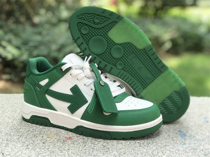 Tênis Couro Branco Verde
