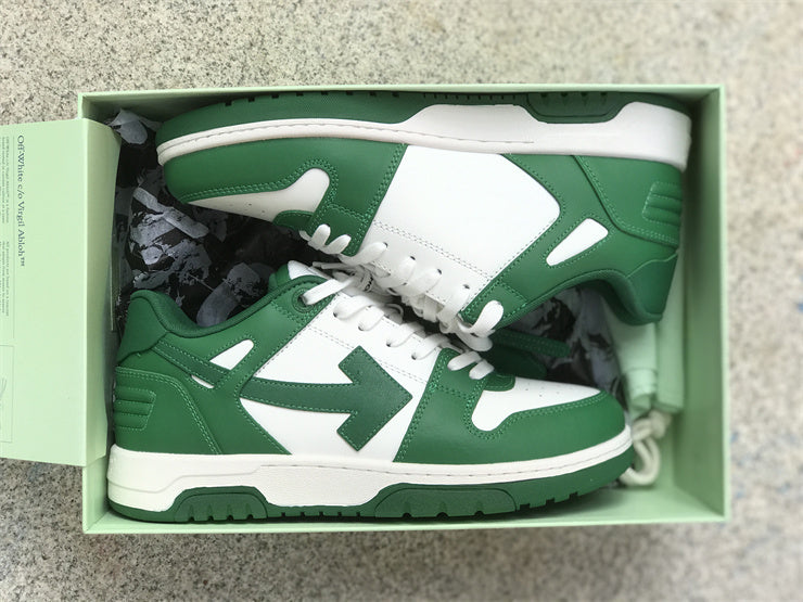 Tênis Couro Branco Verde