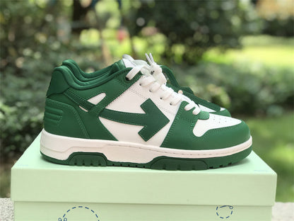 Tênis Couro Branco Verde