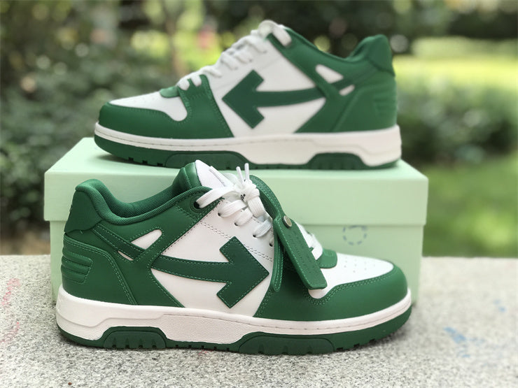 Tênis Couro Branco Verde
