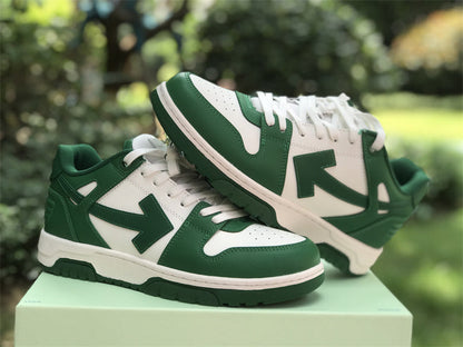 Tênis Couro Branco Verde