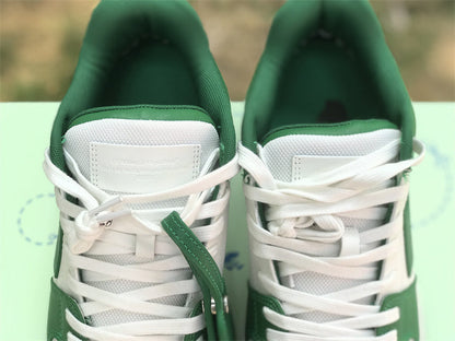 Tênis Couro Branco Verde
