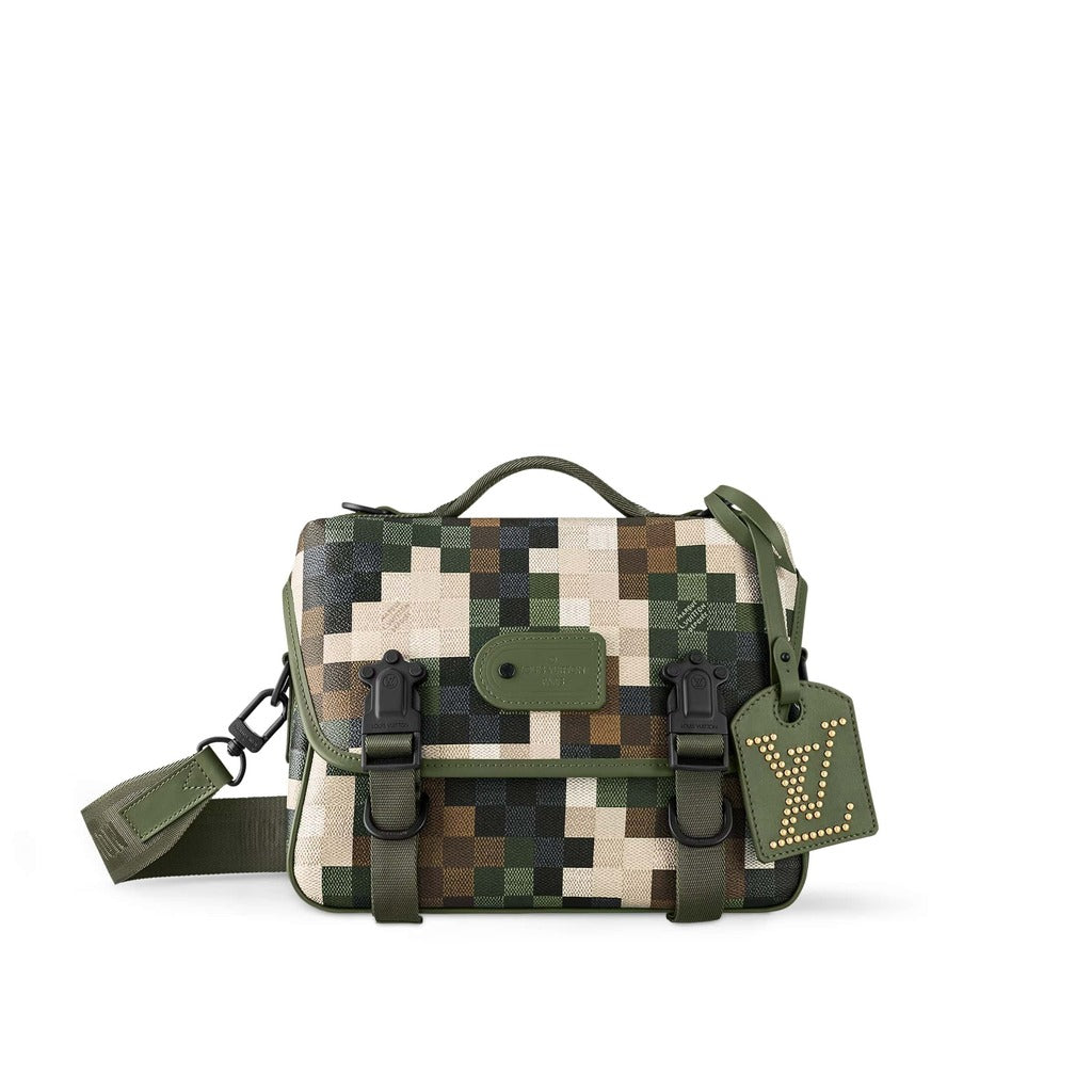 Bolsa Padrão Xadrez Camuflagem Logomania
