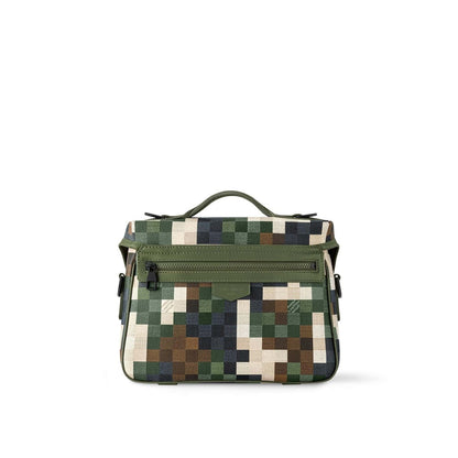 Bolsa Padrão Xadrez Camuflagem Logomania