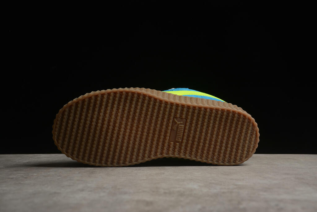 Tênis Plataforma Azul Solado Espesso Estilo Creeper