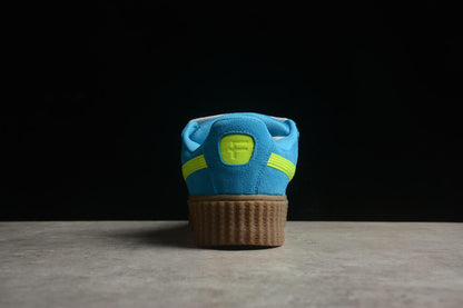 Tênis Plataforma Azul Solado Espesso Estilo Creeper