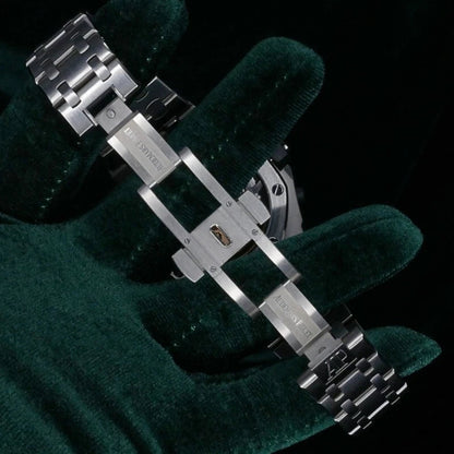 Relógio Automático Esportivo 42mm Cinza Grafite Pulseira Integrada