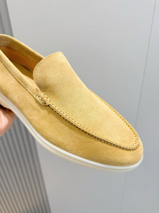 Loro Piana Summer Walk Masculino na cor Mostarda, detalhe 4