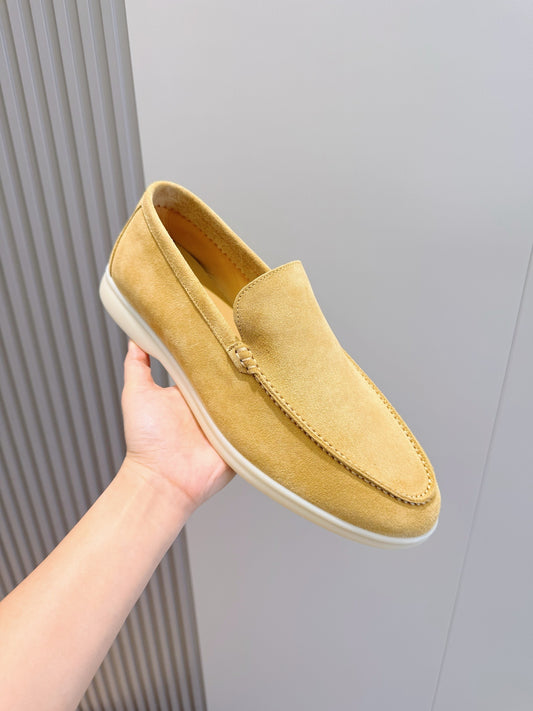 Loro Piana Summer Walk Masculino na cor Mostarda, detalhe 5