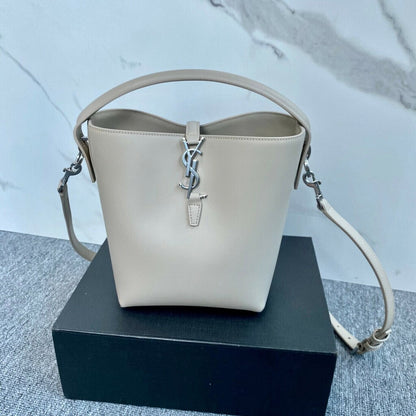 Bolsa Satchel Couro Branco Grande