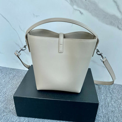 Bolsa Satchel Couro Branco Grande